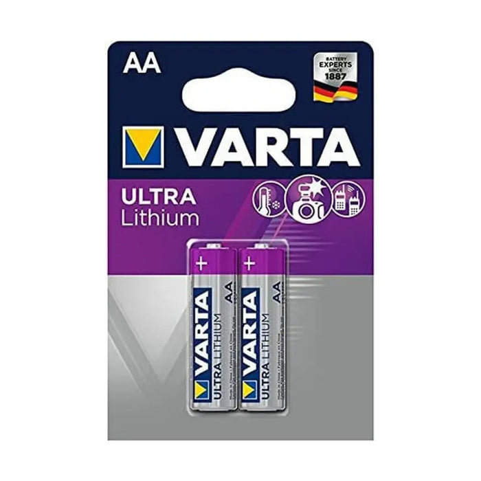 Batteries Varta Ultra Lithium 1,5 V (2 Units) - Електроника Батерии<<<Компютри| Електроника<<<BigBuy&&&Алкални