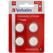 Batteries Verbatim CR2032 4 Pieces 20 Units 3V - Електроника Батерии<<<Компютри| Електроника<<<BigBuy&&&Алкални