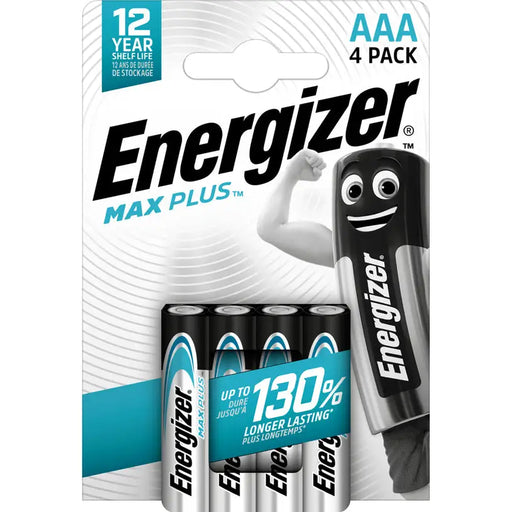 BATTERY AAA 1.5V 4 PCS ENERGIZER MAX PLUS - Батерии<<<Батерии и фенери<<<Осветление<<<Praktiker&&&Алкални