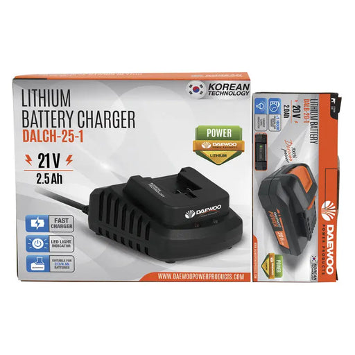 BATTERY AND CHARGER 20 V 2 AH DAEWOO U-FORCE START PACK LI-1 - Батерии и зарядни<<<Шлайф машини<<<Инструменти и