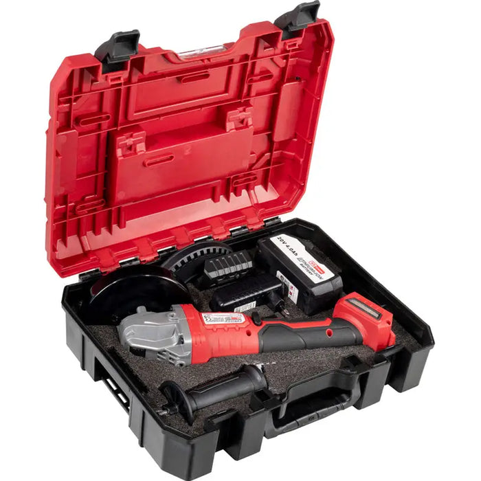 BATTERY BRUSHLESS ANGLE SAVER RAIDER PRO RDP-PBAG20 20 V CASE 125 mm 4.00 Ah NUMBER OF BATTERIES 1 - Ъглошлайфи<<<Шлайф