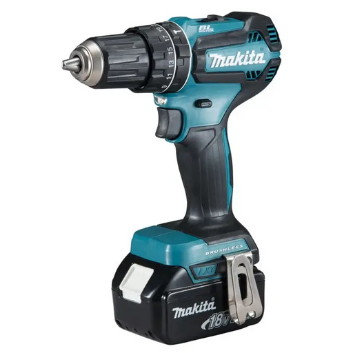 BATTERY BRUSHLESS IMPACT DRILL MAKITA DHP485RFJ 18 V 50.00 nm NUMBER OF BATTERIES 2 3.00 Ah SUITCASE