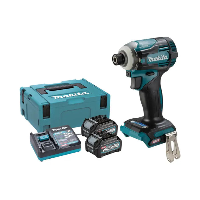 BATTERY BRUSHLESS IMPACT SCREWDRIVER MAKITA TD001GD201 40 V 220.00 nm NUMBER OF BATTERIES 2 2.00 Ah SUITCASE