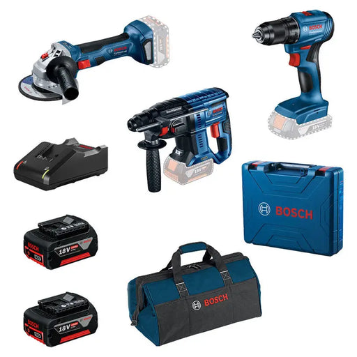 BATTERY BRUSHLESS KIT BOSCH PROFESSIONAL 18 V NUMBER OF BATTERIES 2 4.00 Ah SUITCASE - Акумулаторни