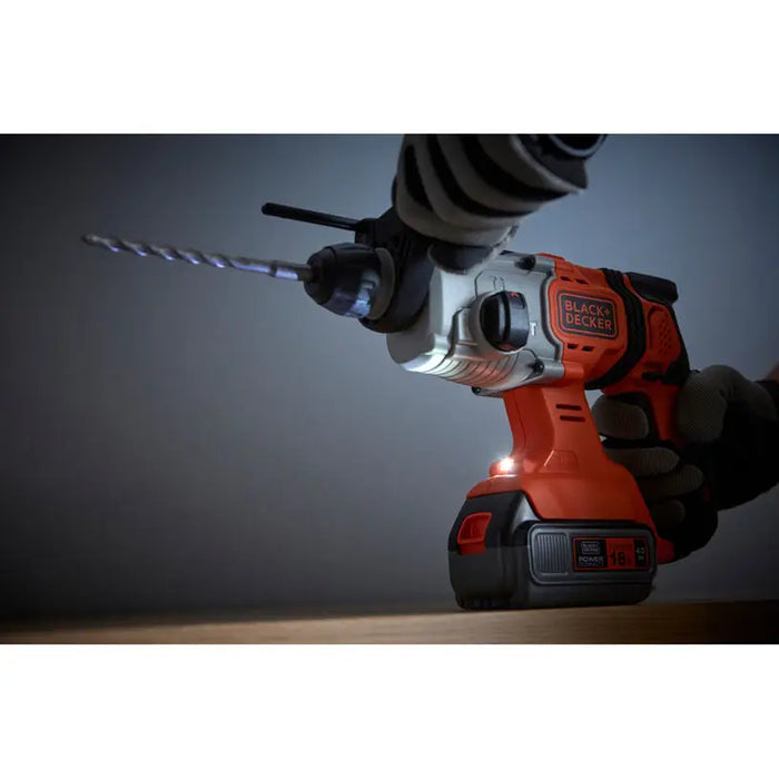 BATTERY BRUSHLESS PUNCH BLACK&DECKER BCD900M1K-QW 18 V 1.20 J SDS PLUS NUMBER OF BATTERIES 1 4.00 Ah CASE