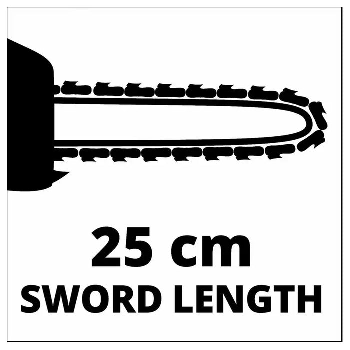 BATTERY CHAINSAW EINHELL GE-LC 18/25 18 V NUMBER OF BATTERIES 1 4.00 Ah BAR LENGTH 25.00 cm - Електрически и