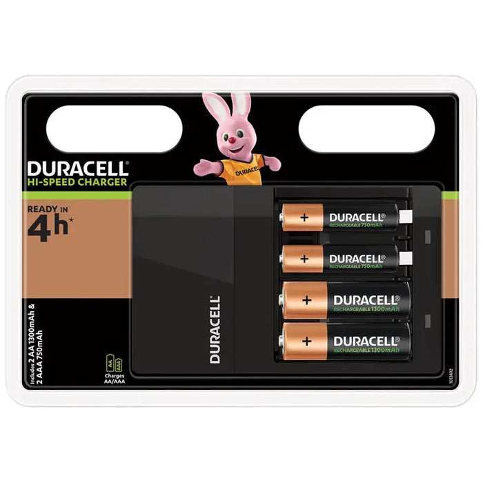 BATTERY CHARGER DURACELL CEF14 AA 1300mAh AAA 750mAh - Батерии<<<Батерии и