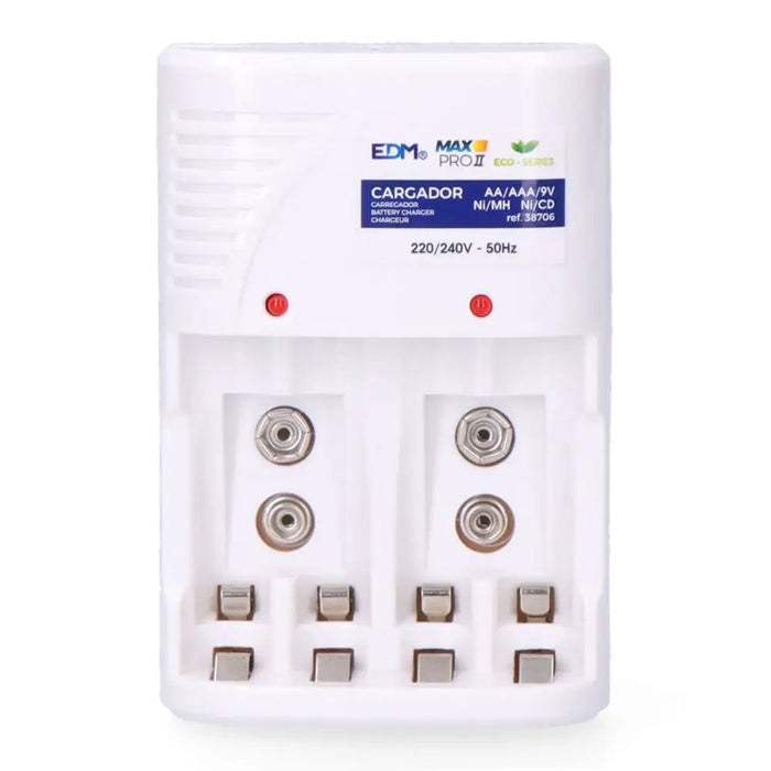Battery charger EDM 38706 4 Batteries - Електроника Батерии<<<Компютри| Електроника<<<BigBuy&&&Зарядни за