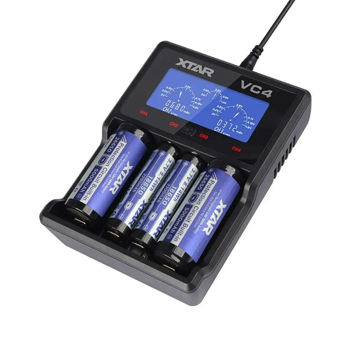 Battery charger Xtar VC4 Batteries x 4 - Зарядни за Батерии<<<Електроника Батерии<<<Компютри|
