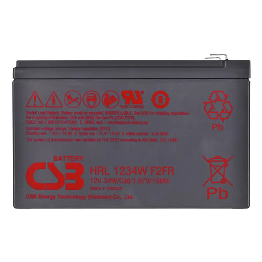 Battery CSB HRL1234WF2FR 12V 9Ah - BatteriesZSI-AKU<<<Emergency power systemZSI<<<ActionPL
