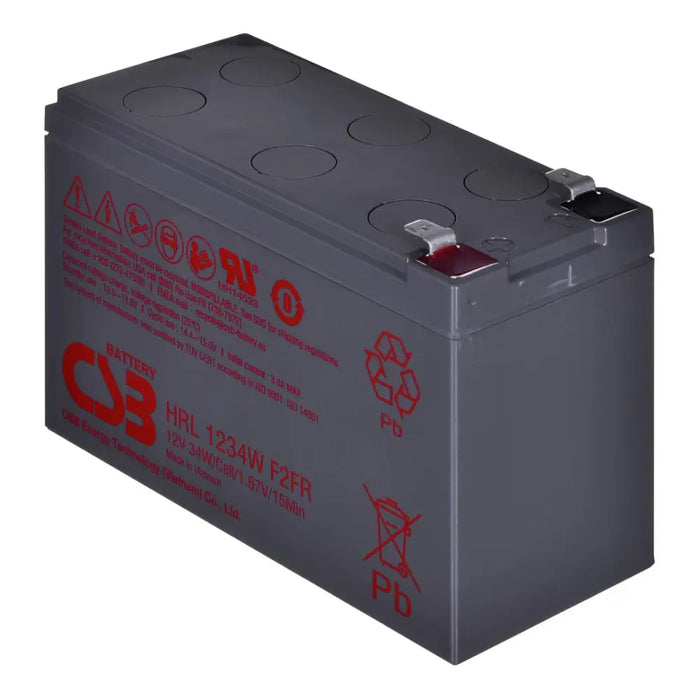Battery CSB HRL1234WF2FR 12V 9Ah - BatteriesZSI-AKU<<<Emergency power systemZSI<<<ActionPL