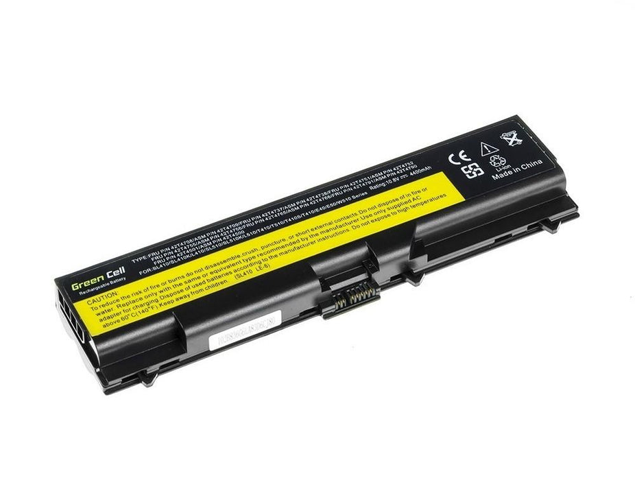 Battery for laptop GREEN CELL IBM Lenovo ThinkPad T410 T420 T510 T520 W510 Edge 14 15 E525 10.8V 4400mAh - Батерии за