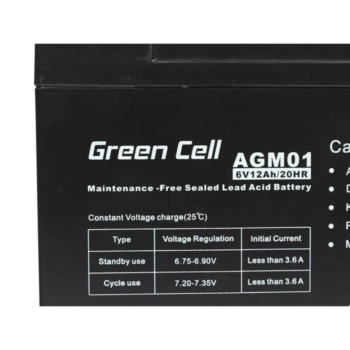Battery for Uninterruptible Power Supply System UPS Green Cell AGM01 12 Ah - SAI<<<Електроника Периферни и резервни