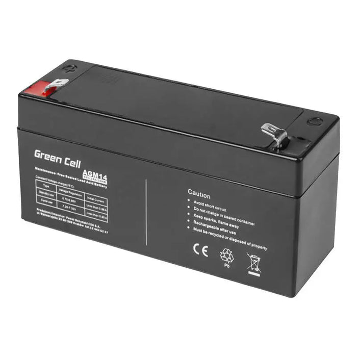 Battery for Uninterruptible Power Supply System UPS Green Cell AGM14 6 V - Batteries<<<Rechargeable batteries<<<IT