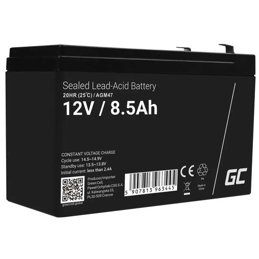 Battery for Uninterruptible Power Supply System UPS Green Cell AGM47 8500 mAh 12 V - BatteriesZSI-AKU<<<Emergency power
