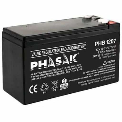 Battery for Uninterruptible Power Supply System UPS Phasak PHB 1207 12 V - Електроника Периферни и резервни
