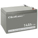 Battery for Uninterruptible Power Supply System UPS Qoltec 53045 14000 mAh 12 V - BatteriesZSI-AKU<<<Emergency power