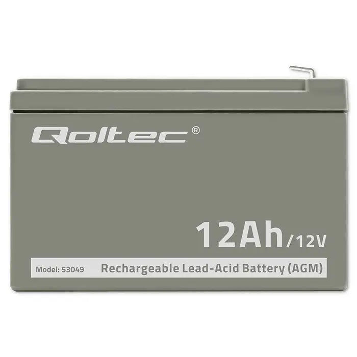 Battery for Uninterruptible Power Supply System UPS Qoltec 53049 12 Ah 12 V - BatteriesZSI-AKU<<<Emergency power