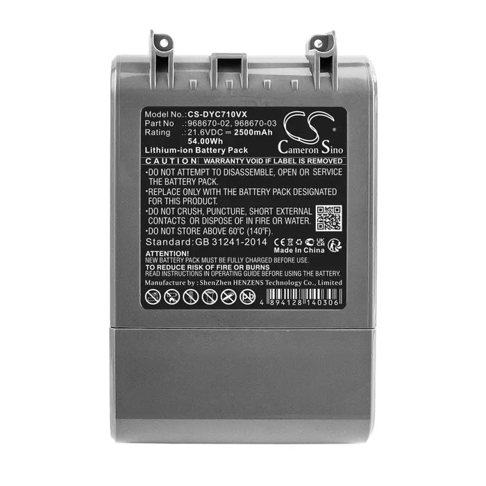 Battery for vacuum cleaner Dyson SV11 V7 968670-02 LiIon 21.6V 2500mAh CAMERON SINO - Батерии за