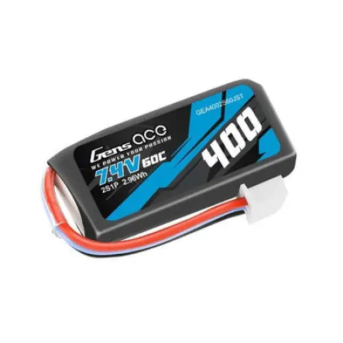 Battery Gens Ace 400mAh 7.4V 60C 2S1P JST - Lithium and NiMH<<<Batteries<<<RC models<<<InnproXML