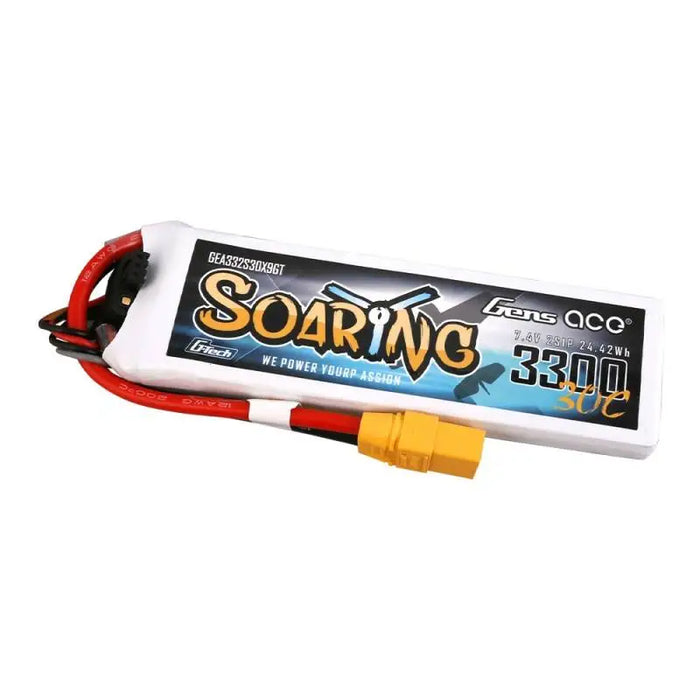 Battery Gens Ace G-Tech Soaring 3300mAh 7.4V 30C 2S1P XT90 - Lithium and NiMH<<<Batteries<<<RC models<<<InnproXML
