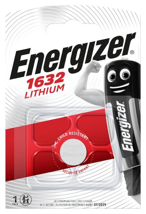Battery lithium CR1632 3V ENERGIZER 1 pc. blister /price for 1 pc./ - Батерии<<<Батерии и зарядни