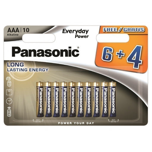BATTERY LR03/10BW 6 + 4F EPS EVERYDAY POWER PANASONIC - Батерии<<<Батерии и зарядни устройства<<<AmperelB2B