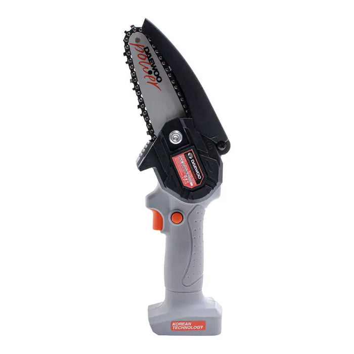 BATTERY MINI CHAIN SAW DAEWOO DALMCH18-1 20 V BAR LENGTH 10.00 cm WITHOUT BATTERY AND CHARGER - Акумулаторни мини