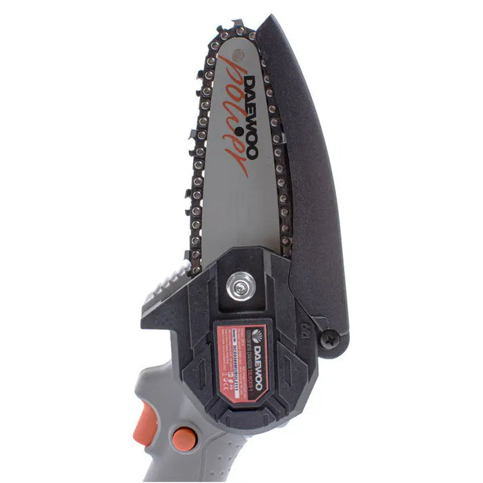 BATTERY MINI CHAIN SAW DAEWOO DALMCH18-1 20 V BAR LENGTH 10.00 cm WITHOUT BATTERY AND CHARGER - Акумулаторни мини