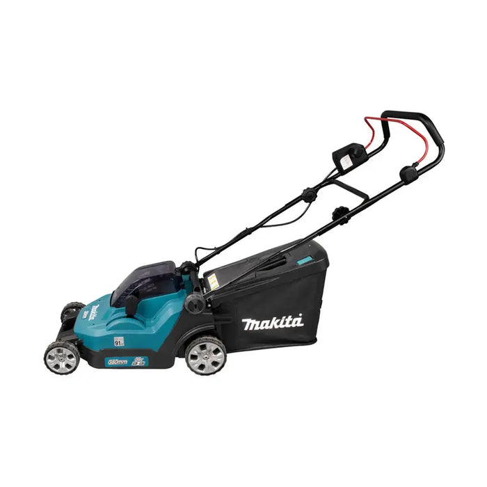BATTERY MOWER MAKITA DLM382PT2 36 V MOWING WIDTH 38.00 cm NUMBER OF BATTERIES 2 5.00 Ah - Електрически