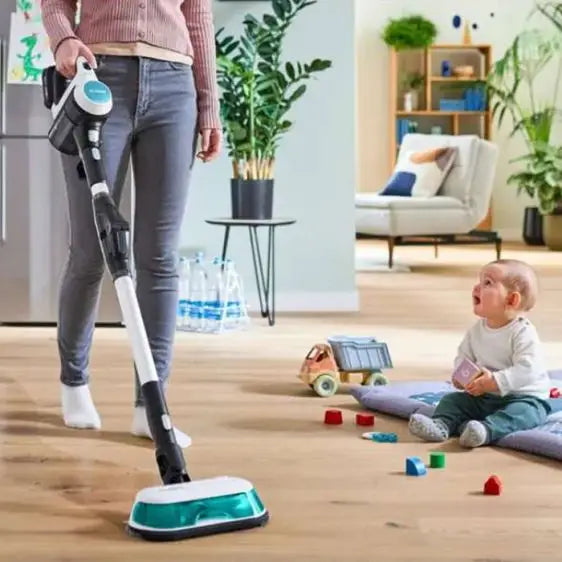 Battery vacuum cleaner BOSCH Unlimited 7 ProHygienic Aqua White BCS71HYG2 - Прахосмукачки<<<BOSCH дребна