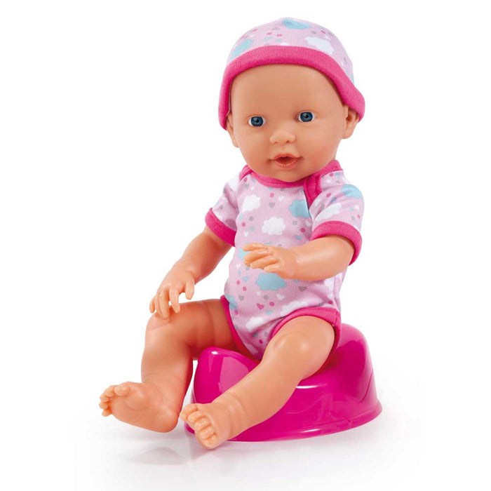 Peeing doll Bayer - Piccolina, with potty, 30 cm