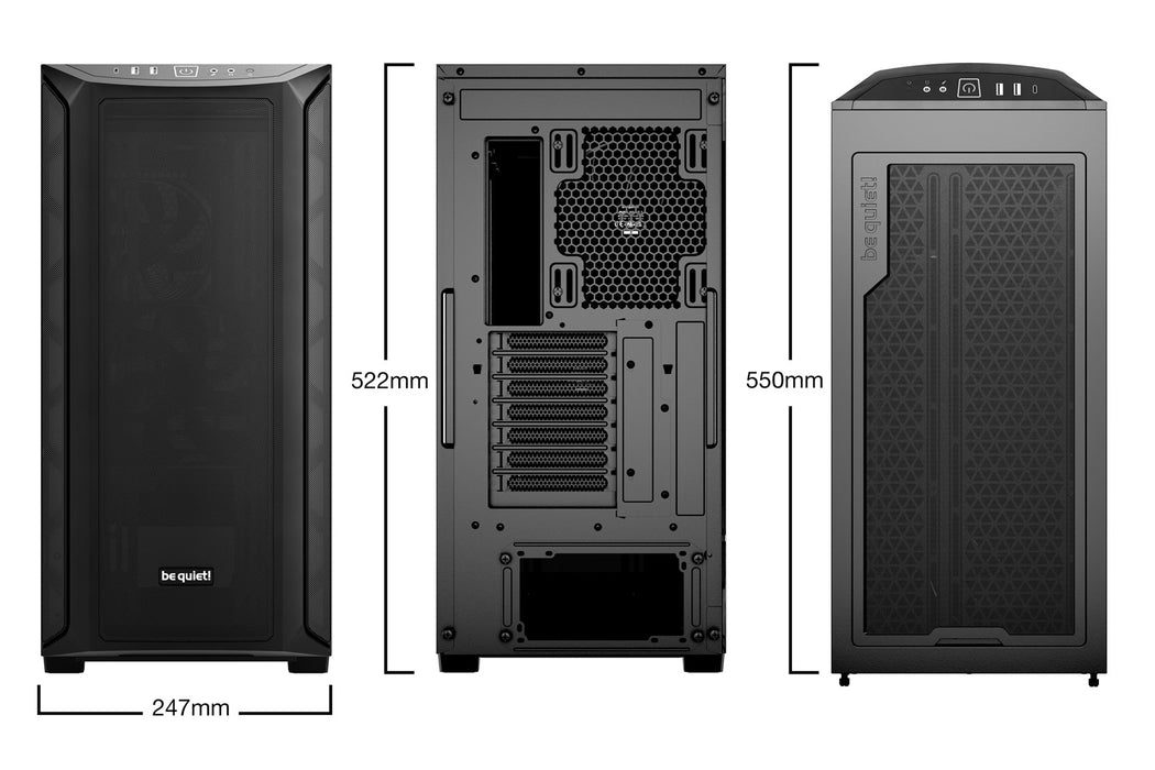 ATX Semi-tower Box Be Quiet! BGW60 Black