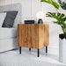 Bedside table 2 pcs. JUNGLE 53.5x40.5x44 oak wotant + black legs - Bedside tables made of furniture
