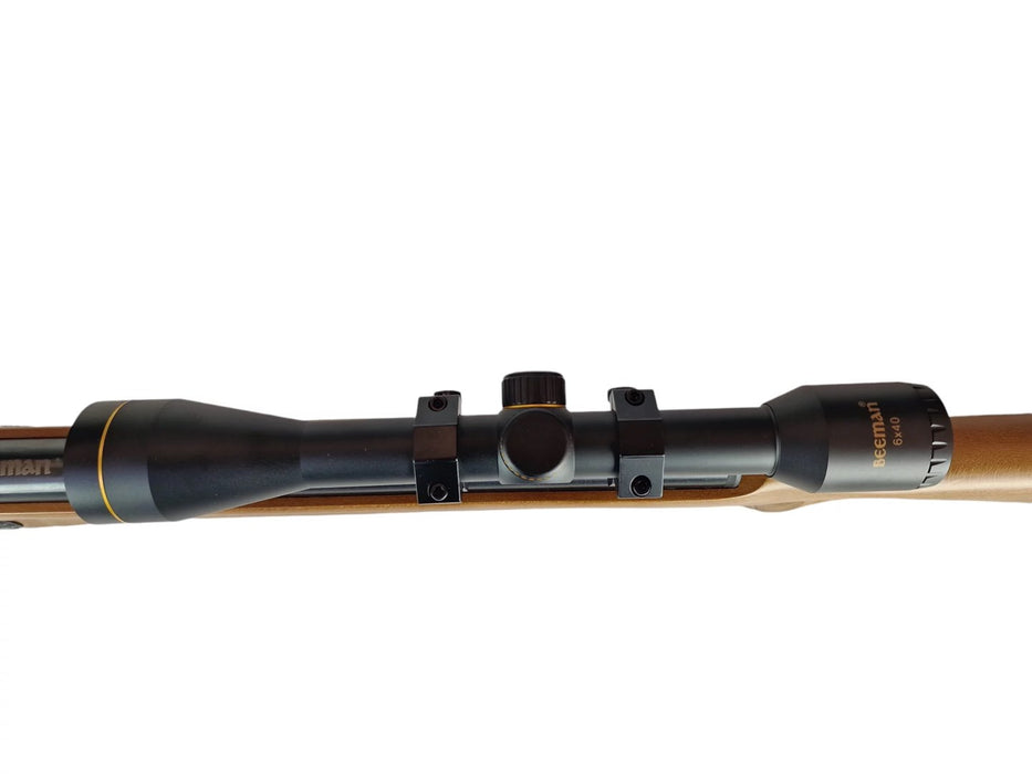 BEEMAN 10620 4.5mm air rifle 1-shot with 6x40 scope wood up to17J