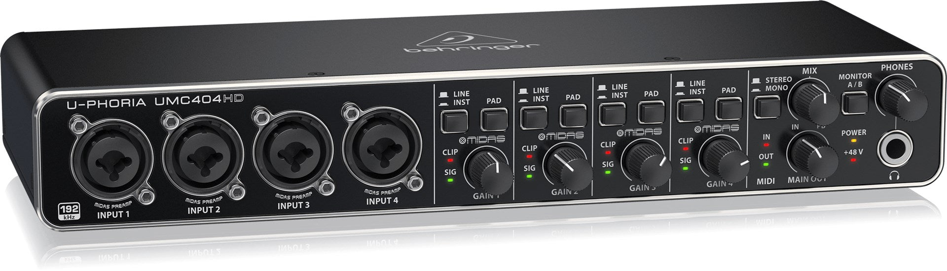 Behringer UMC404HD recording audio interface