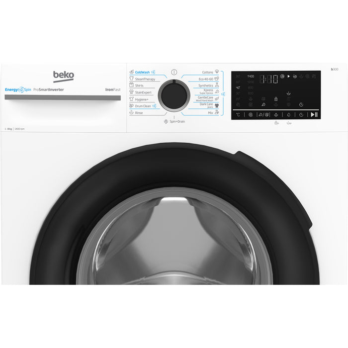 Washing machine BEKO BM3WFSU 48415 WB 8.0 kg, 1400 rpm, INVERTER MOTOR