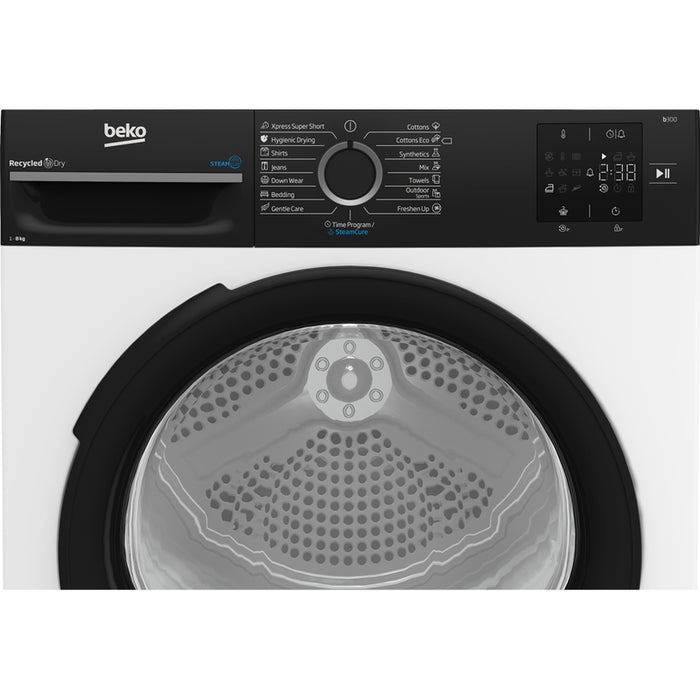 Tumble dryer BEKO BM3T 38239 WBB CONDENSING WITH HEAT PUMP, 8.0 kg