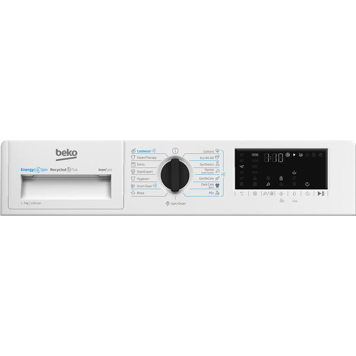 Built-in washing machine BEKO B3WBT 671415 W 7.0 kg, 1200 rpm, INVERTER MOTOR
