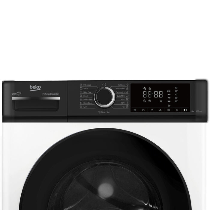 Washing machine BEKO B1WFM 2821 WBEE 8.0 kg, 1200 rpm, INVERTER MOTOR