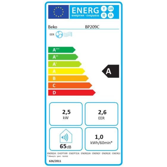 Beko BP209C mobile air conditioner and dehumidifier