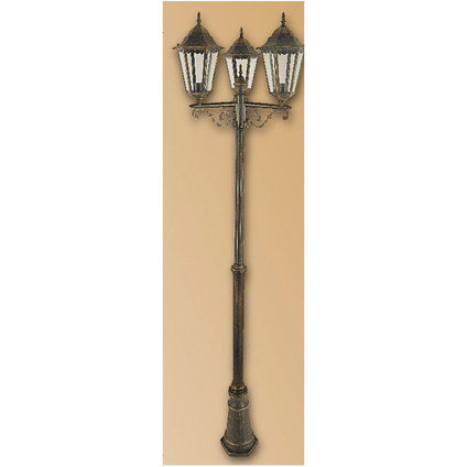 GARDEN LANTERN TRIPLE 3XE27 YELLOW PATINA BELIGHT