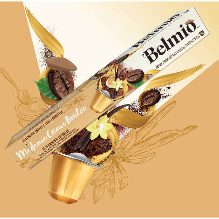 CAFE BELMIO MADAME CREME BRULEE 10 PCS