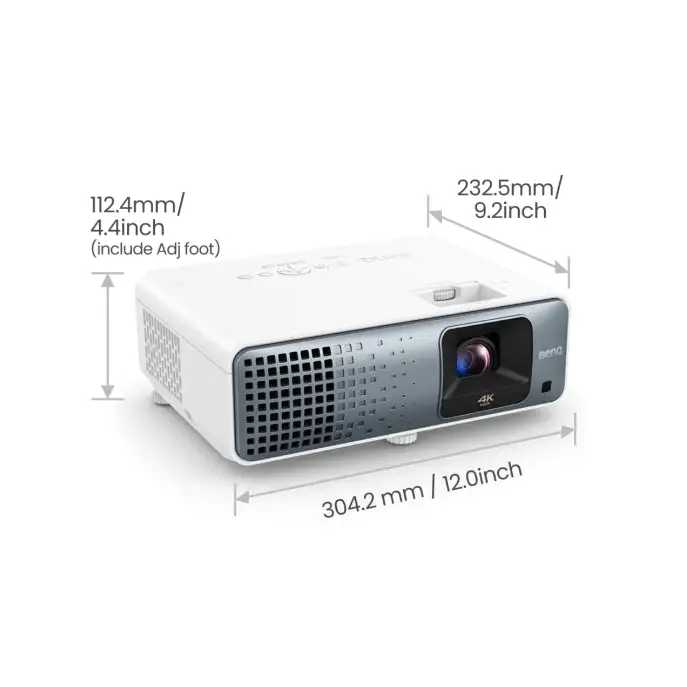 BenQ TK710STi DLP 4K UHD (3840x2160) HDR Ultra-fast 4ms 10K:1 3200 AL 1.2x Zoom Keystone 3D Console Gaming 2xHDMI USB