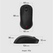 BenQ ZOWIE U2 Wireless Mouse For Esports Size M 60g up to 1000 Hz up to 3200 DPI Symmetrical design Inward-curved