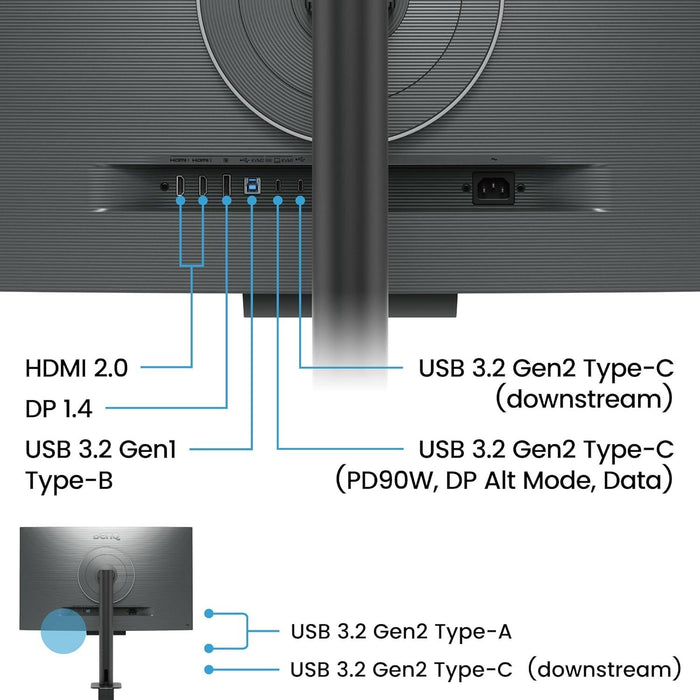 BenQ RD320UA Programming Monitor, 31.5", Ergo Stand