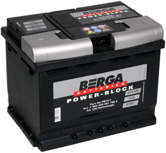 BERGA POWER BLOCK 63AH 610A R+