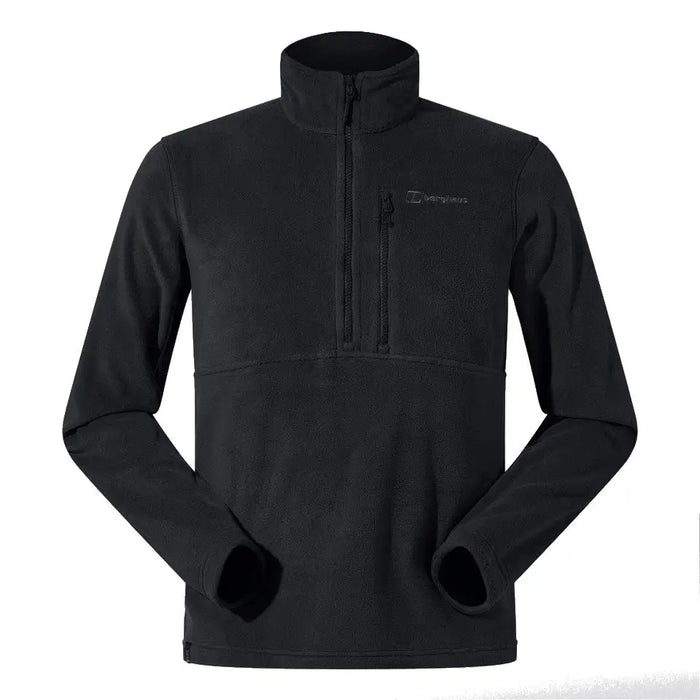 BERGHAUS Prism Half Zip Polartec® Fleece - men’s fleece sweatshirt size L (black)