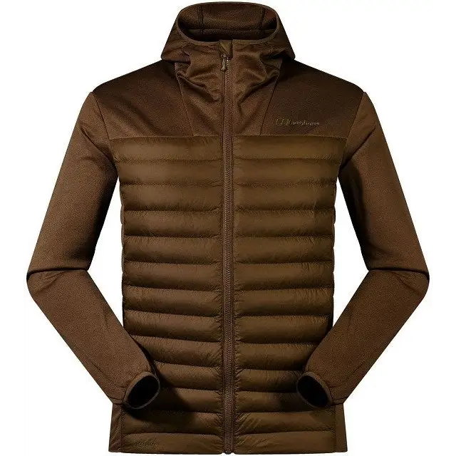 Berghaus Vaskye Hooded Hybrid Jacket for men size L brown + Deuter Pulse Pro 5 graphite waist bag