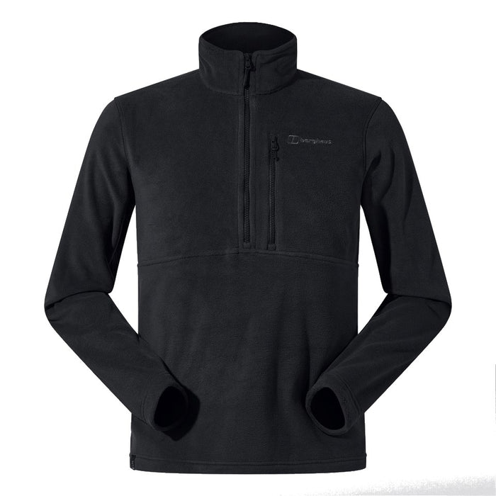 BERGHAUS Prism Half Zip Polartec® Fleece - men's fleece sweatshirt, size L (black)